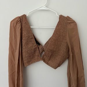 Revolve Indah crop too long sleeve